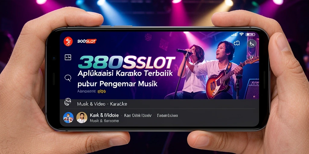 Tampilan antarmuka utama 380SLOT yang menarik dan intuitif untuk karaoke.
