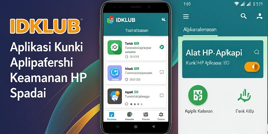 Tampilan antarmuka pengguna aplikasi Kunci Aplikasi IDKLUB yang menarik dan mudah digunakan.