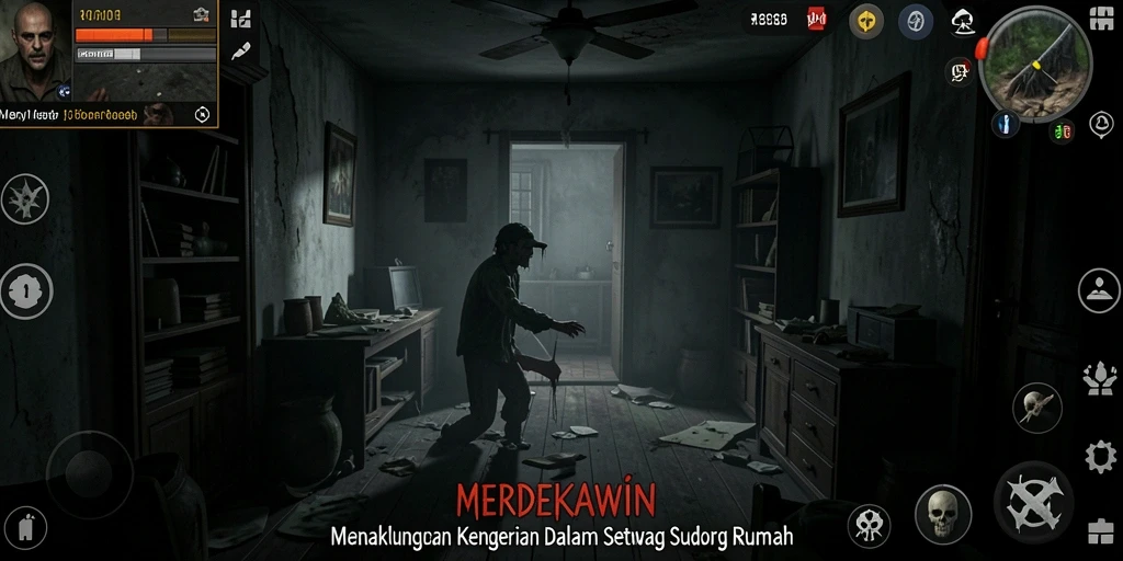 Tampilan mencekam dari suasana rumah dalam MERDEKAWIN.