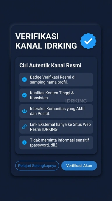 Tampilan kanal resmi idrking